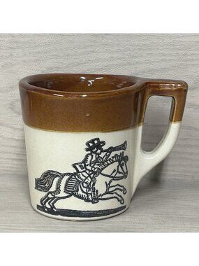 Vintage Holt- Howard Fox Hunt Oven Proof Earthware Made in USA Coffee  Mug